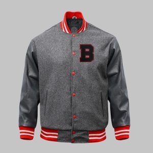 Custom Varsity Jackets Black Grey