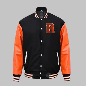 Letterman Jackets Black Orange