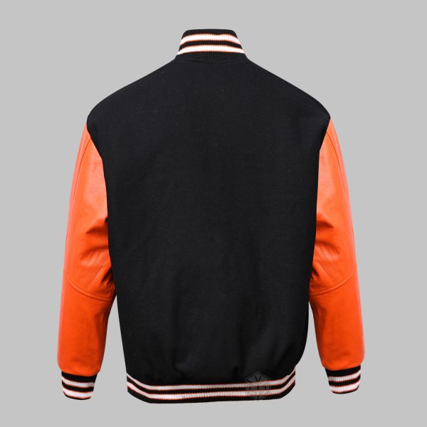 Letterman Jackets Black Orange