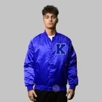 Men Satin Varsity Jackets