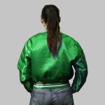 Satin Baseball Jacket Women