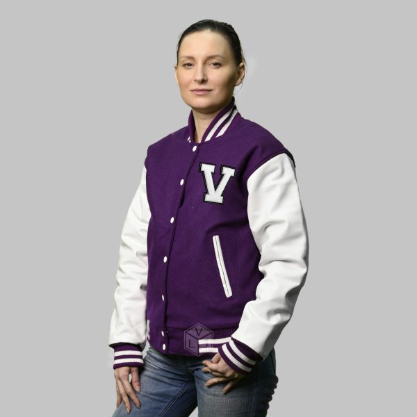 Varsity Jacket Women Purple