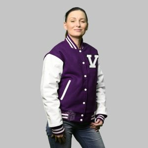 Varsity Jacket Women Purple