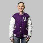 Varsity Jacket Women Purple