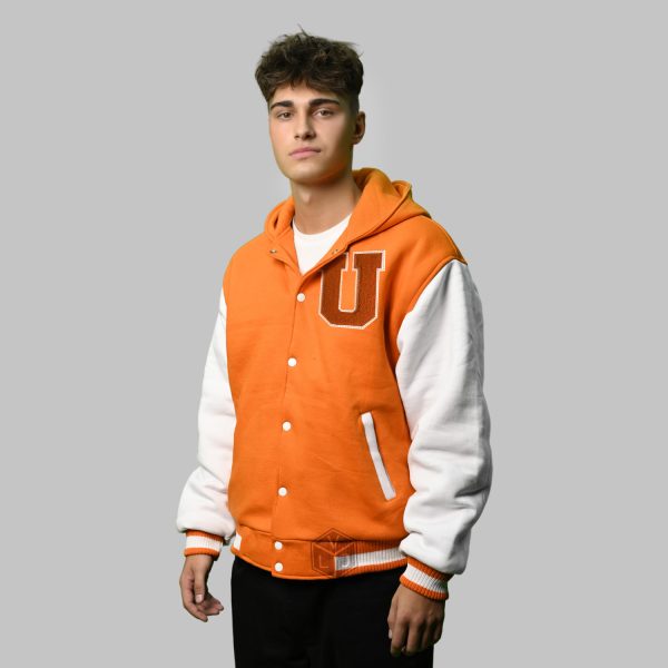 Varsity Jacket with Hood