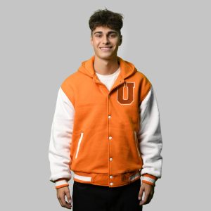 Varsity Jacket with Hood