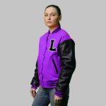 Women Purple Varsity Jackets