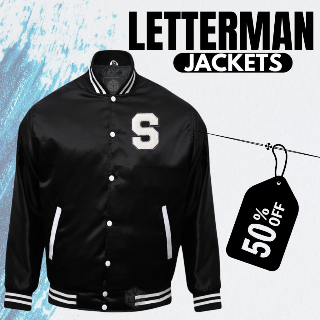 Custom Letterman Jackets Black