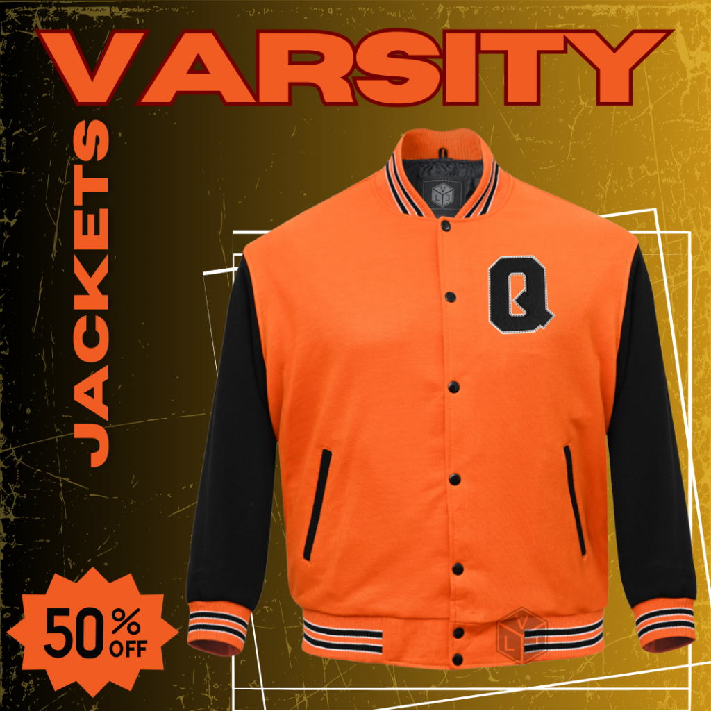 Custom Orange Varsity Jackets