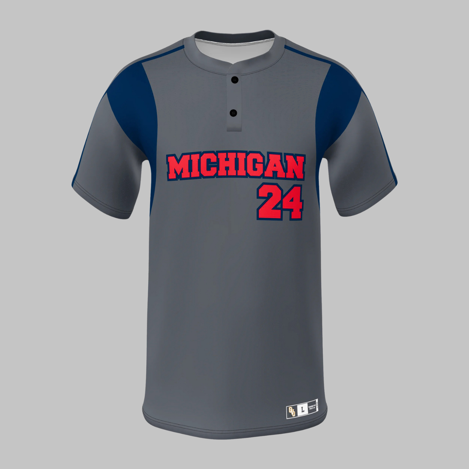 Custom Baseball 2-Button Jersey (1) Custom Baseball 2-Button Jersey – Personalized Team Uniforms & Sublimation Jerseys