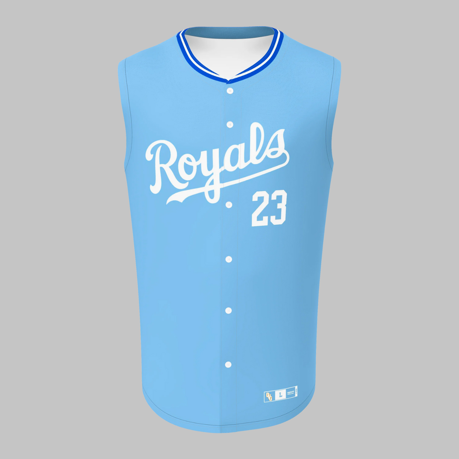 Custom Baseball Full Button Sleeveless Jersey (1) Custom Baseball Full Button Sleeveless Jersey – Personalized Uniforms for Teams & Clubs