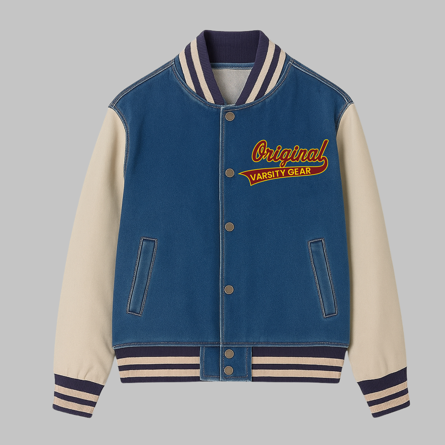 Denim_-leather-varsity-jacket-front Design Your Denim Leather Varsity Jacket
